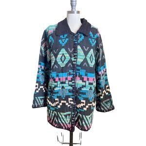 Cedar Canyon Southwestern Aztec Jacket Women’s Small Cotton Boho Vintage